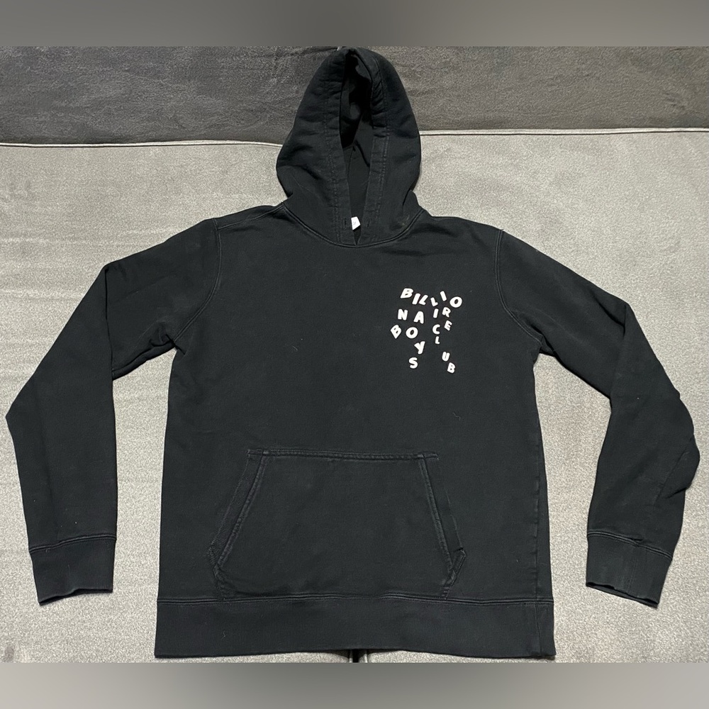 Billionaire Boys Club BB Jumble Letter Spell-out Black Hoodie Men size medium